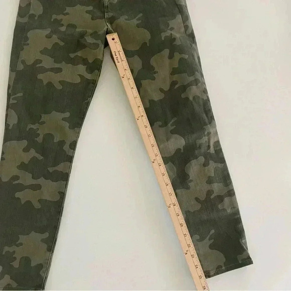 NWOT! Gap Womans True SKINNY Ankle HIGH RISE Jeans sz29 CAMO Denim Army Green 8 - Picture 3 of 9